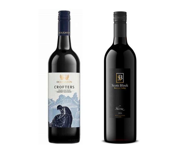 Mixed Houghton Crofters Shiraz & Scots Block Shiraz